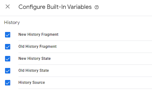 Built-in Variables, GTM